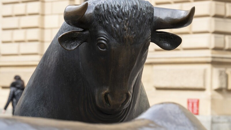 Der "Bulle" ist das Symbol für steigende Kurse an der Deutschen Börse.