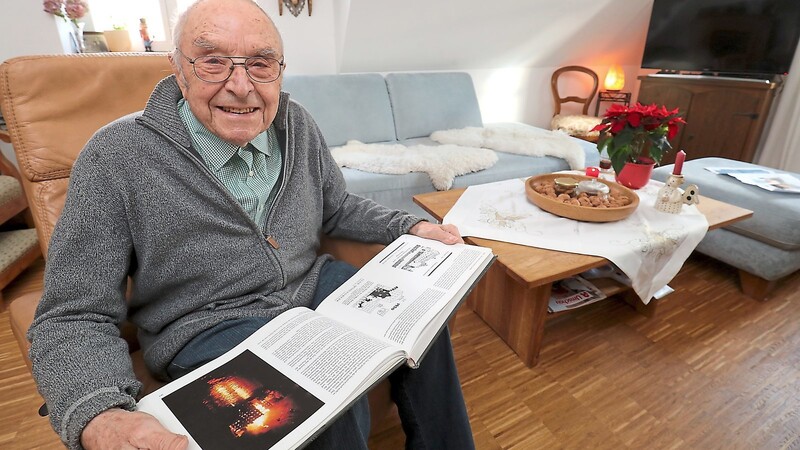 Als wäre es erst gestern gewesen, schildert der heute 92-jährige Josef Napf, was er als Feuerwehrmann an vorderster Front beim Brand der Gerlmühle erlebte.