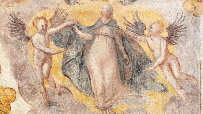 Himmelfahrt Mariä an der Empore des Kastulusmünsters.