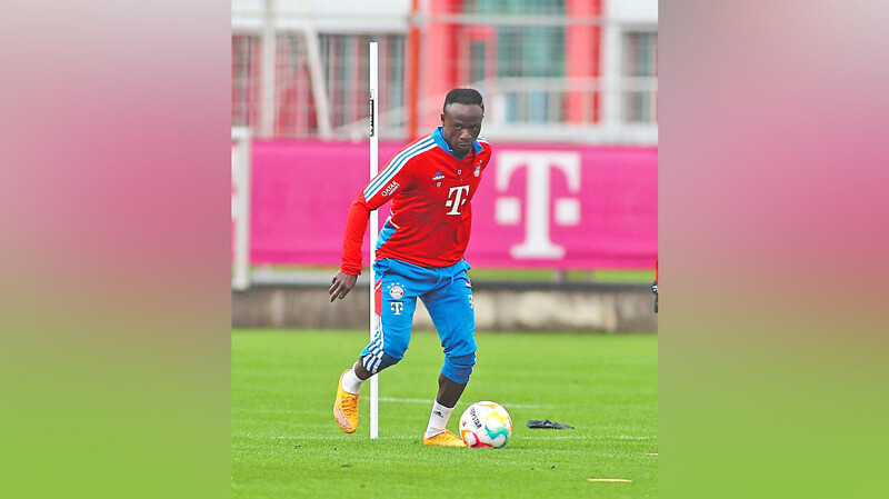 Zurück im Bayern-Mannschaftstraining: Sadio Mané.  Foto: imago