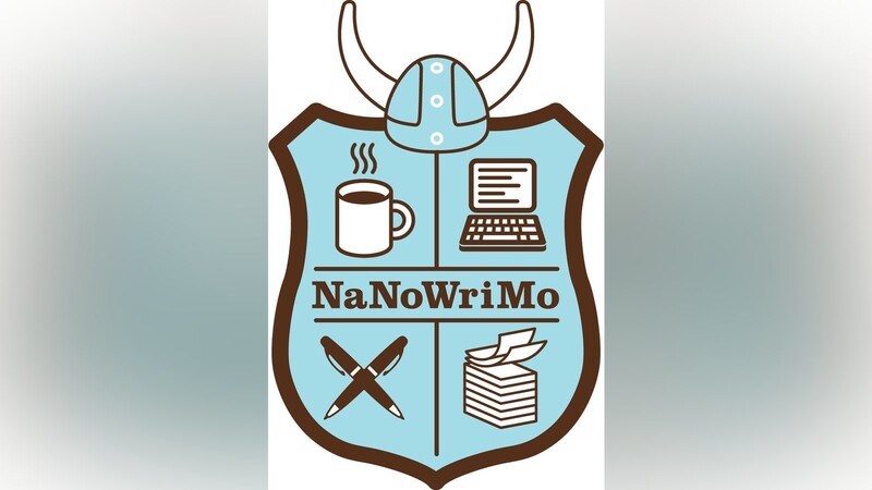 Das ist das Logo des NaNoWriMo, dem "National Novel Writing Month".