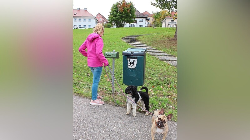 Eine Hundetoilette im Dr.-Schellerer-Park in Viechtach. Die Bereitstellung solcher Behälter wird von Kommunen oft als Rechtfertigung für die Hundesteuer genannt.