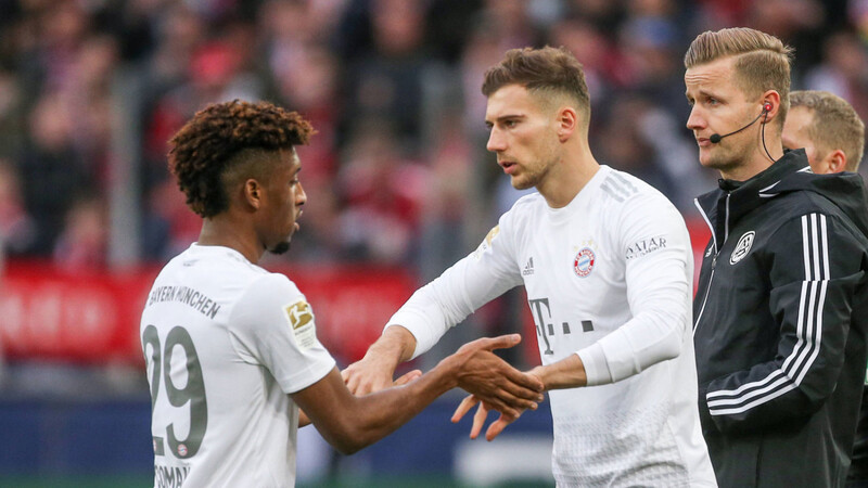 Zwei der dynamischsten Profis beim FC Bayern: Leon Goretzka (r.) und Kingsley Coman. Spielen beide gegen Frankfurt?