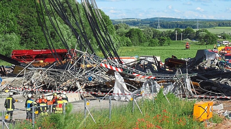 Die Mitte 2016 eingestürzte Autobahnbrücke in Unterfranken, die von einer Firma aus der Oberpfalz gebaut wurde, beschäftigt 2019 die Justiz.