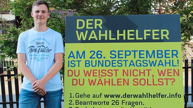 Max Pöchmann hat für die Wahl am 26. September eine Entscheidungshilfe ins Internet gestellt - obwohl er selbst noch nicht wählen darf.