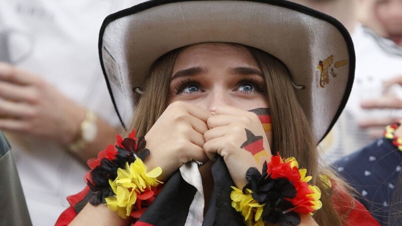 Begeistert fieberten die deutschen Fans am Sonntag mit der deutschen Mannschaft mit.