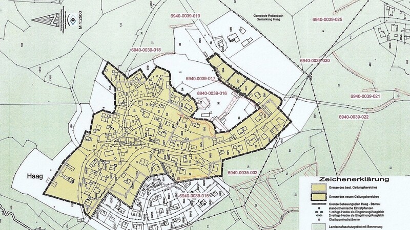 Die zeilenförmige Ausdehnung bei der geplanten Ortsabrundung Haag-Ost wurde negativ eingestuft.