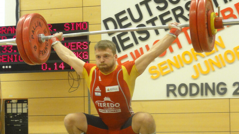 Simon Brandhuber gewann bei der U23-Europameisterschaft im Gewichtheben die Bronzemedaille (Foto: Hecht).