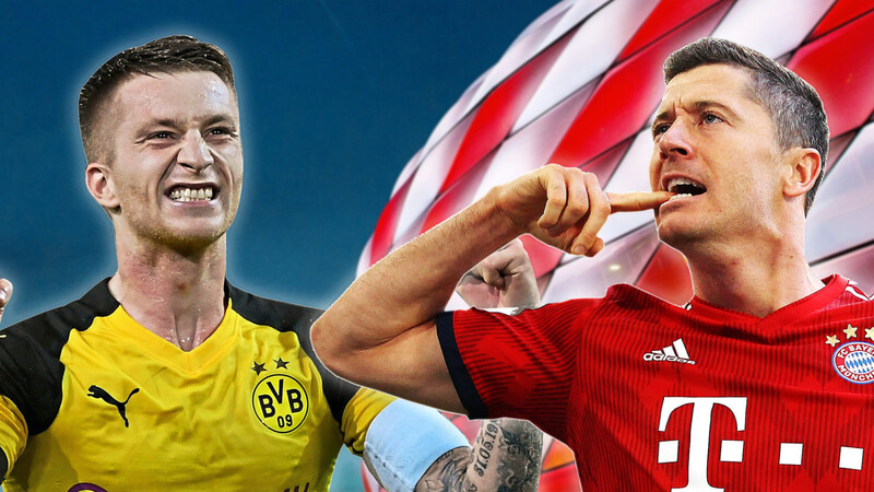 Auf ihre Präsenz, auf ihre Tore wird es ankommen im Bundesliga-Gipfel: Borussia Dortmunds Marco Reus (l.) und Robert Lewandowski vom FC Bayern.
