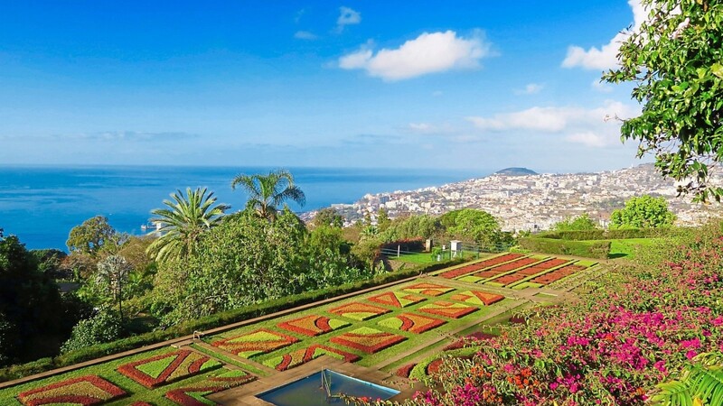Die Atlantik-Insel Madeira wird wegen des milden Klimas und der ganzjährigen Blütenpracht auch gerne als "Blumeninsel" bezeichnet.