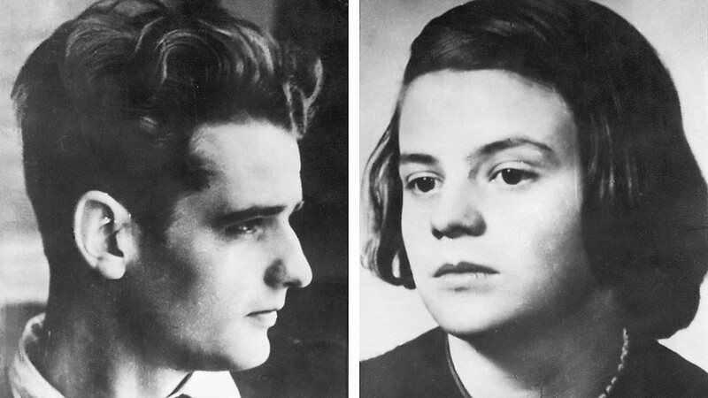 Hans Scholl und seine Schwester Sophie Scholl engagierten sich in der Widerstandsgruppe "Weiße Rose".
