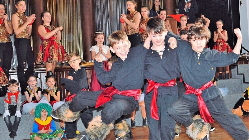 Viel Applaus erhielten die Burschen der Kindergarde Attenhofen für ihre "Zirkusvorstellung" beim Kindergardetreffen in Mainburg.