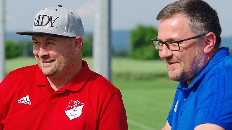 TSV-Abteilungsleiter Matthias Groß (links) und sein Stellvertreter Markus Weinzierl sind guter Dinge.