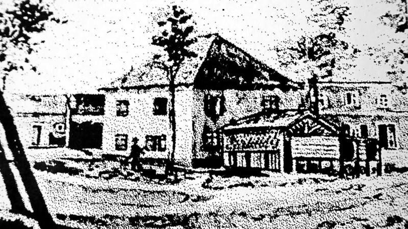 Ein Foto von 1927. Es zeigt die Schießstätte im Garten der Brauerei Rothfischer (Wohlfasserlgarten), die später dem Bau des Postamtes weichen musste.