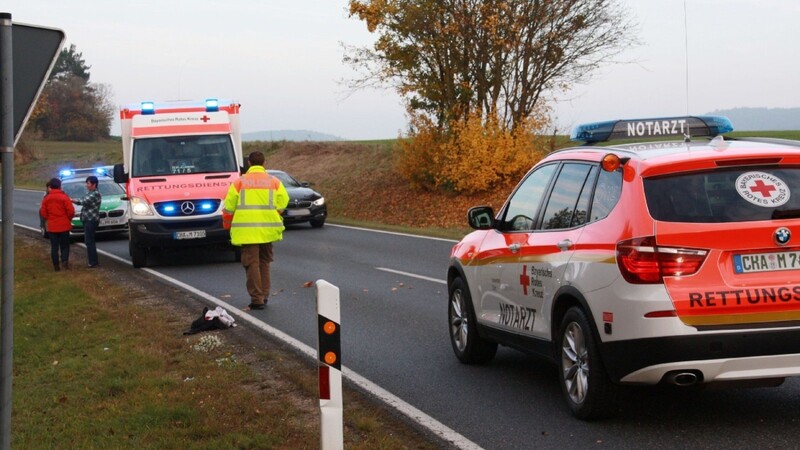 Als sie in der Nähe von Schorndorf über die Straße wollte, wurde eine 83-Jährige von einem Mercedes erfasst und schwer verletzt.