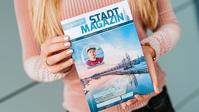 Die Titelseite der 14. Ausgabe verrät unter anderem, dass der Sportstar Marcel Brandt eine große Rolle im Stadtmagazin spielt.