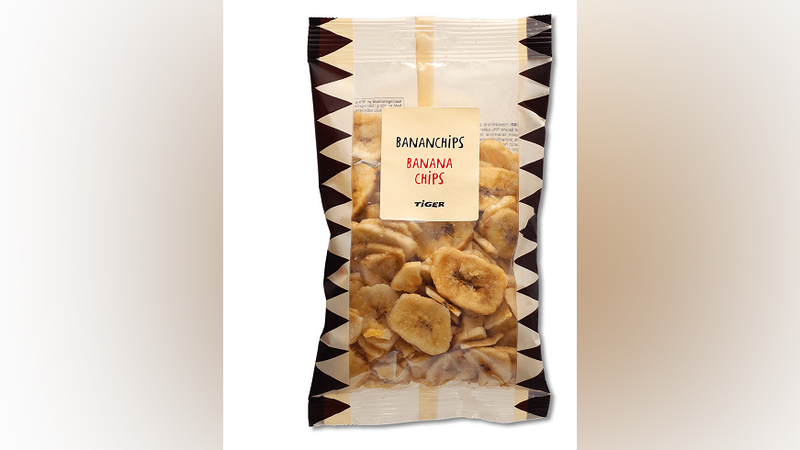 In diesen Bananen Chips des dänischen Herstellers Flying Tiger wurde bei einer bestimmten Charge eine erhöhte Salmonellen-Gefahr festgestellt.