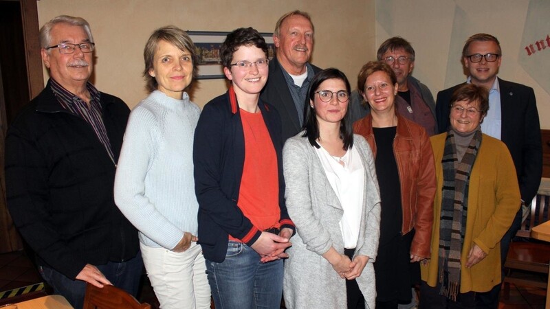 Die Vorstandschaft des Further SPD-Ortsvereins mit dem Landratskandidaten Sebastian Meier (rechts).