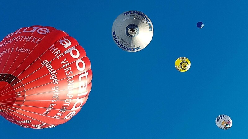 Schöne Anordnung von Heißluftballons - Platz 5 für Uli Frey