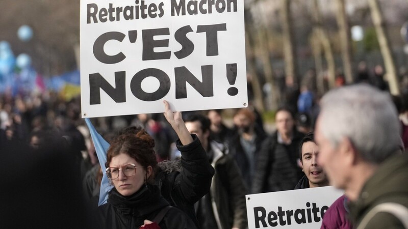 In Frankreich beschäftigten sich die Menschen mehr mit der Rentenreform als mit dem Krieg in der Ukraine.
