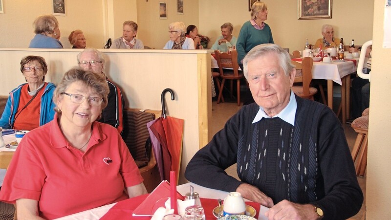 Herbert Stadler und seine Frau Irmgard im AWO-Café.