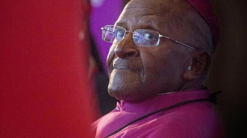 Der südafrikanische Friedensnobelpreiträger und frühere Ezbischof von Kapstadt, Desmond Tutu.
