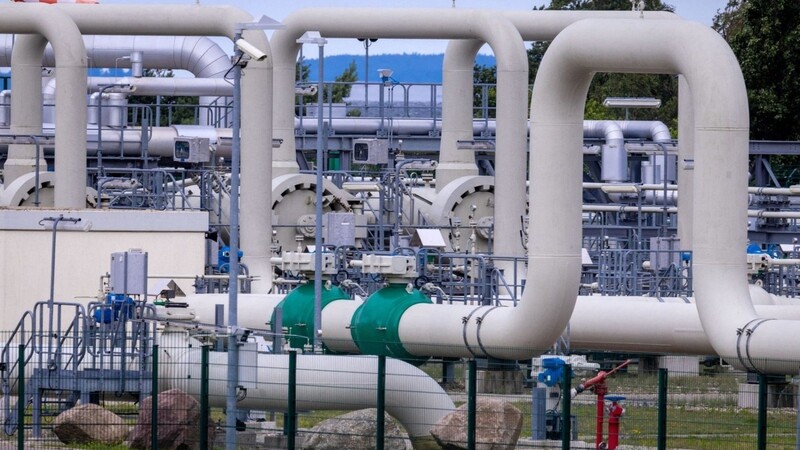 Die Gasempfangsstation der Ostseepipeline Nord Stream 1.