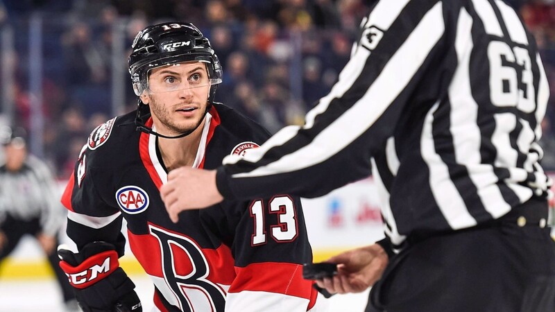 OFFENSIV-ALLROUNDER Chase Balisy stand in der Saison 2018/19 beim NHL-Klub Ottawa Senators unter Vertrag, spielte jedoch ausschließlich für die Belleville Senators in der American Hockey League.