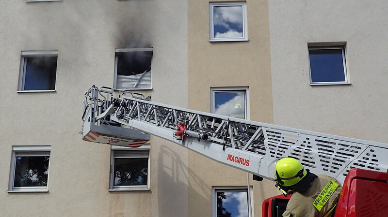 In der Guerickestraße in Regensburg brannte es am Dienstag.