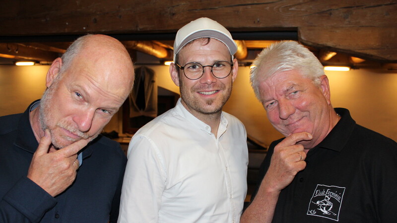 Co-Regisseur Hans-Ulrich Borowiak, Regisseur Sascha Edenhofer und Organisationsleiter Michael Brand (von links)