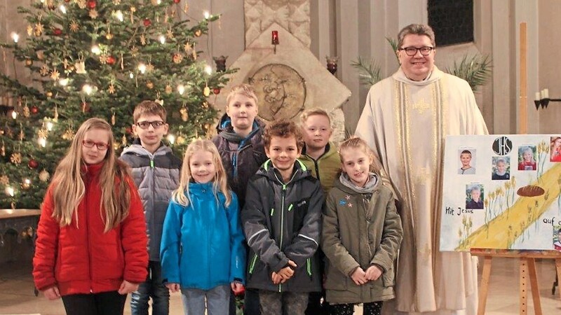 In Aufhausen sind es sieben Erstkommunionkinder.