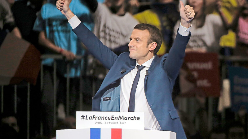 Der Politik-Seiteneinsteiger Emmanuel Macron will verhindern, dass es Rechtspopulistin Marine Le Pen in den Präsidentenpalast schafft.