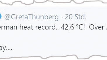 Greta Thunberg hat über den Rekord getwittert.
