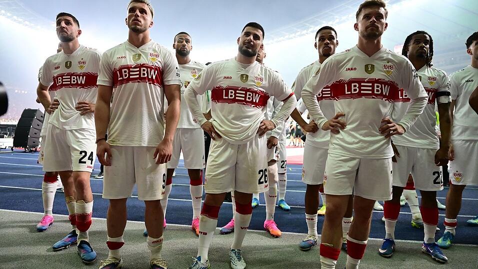 Der VfB Stuttgart hat die Titelverteidigung im DFB-Pokal verpasst. Der VfB Stuttgart hat die Titelverteidigung im DFB-Pokal verpasst.