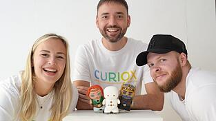 Curiox-Gr&uuml;nder (v.l.) Leonie Illing, Robin Karl und Max Hantschel.