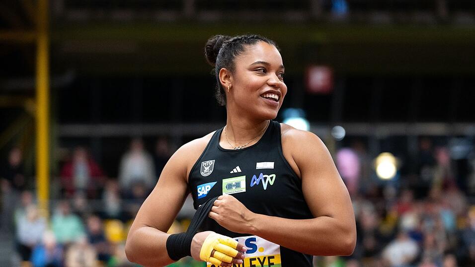 Yemisi Ogunleye reist als beste Kugelstoßerin Europas zur Hallen-EM. Yemisi Ogunleye reist als beste Kugelstoßerin Europas zur Hallen-EM.