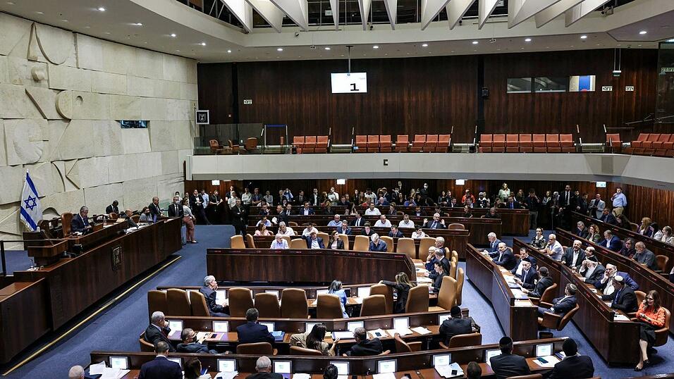 Sitzung im israelischen Parlament in Jerusalem. (Archivbild) Sitzung im israelischen Parlament in Jerusalem. (Archivbild)