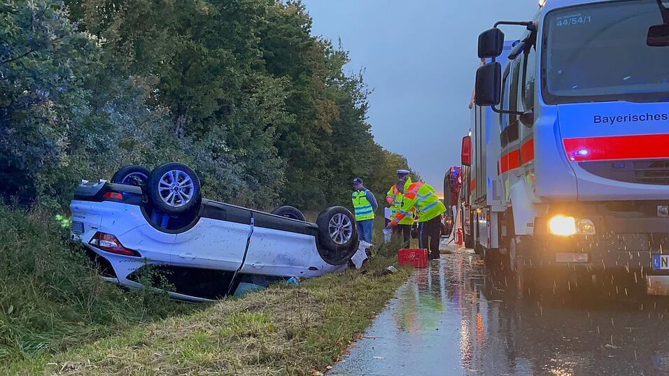 Unfallstelle auf der A3 bei Parsberg. Hier kamen eine Mutter und ihr Baby ums Leben.
