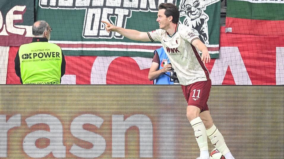 Augsburg-Doppelpacker gegen Favorit Leverkusen: Michael Gregoritsch. Augsburg-Doppelpacker gegen Favorit Leverkusen: Michael Gregoritsch.