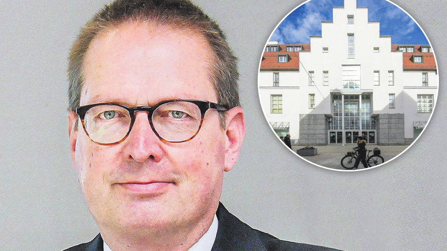 Professor Georg Rosenfeld (IFG Ingolstadt). Im kleinen Bild die Ingolst&auml;dter Kaufhof-Filiale.