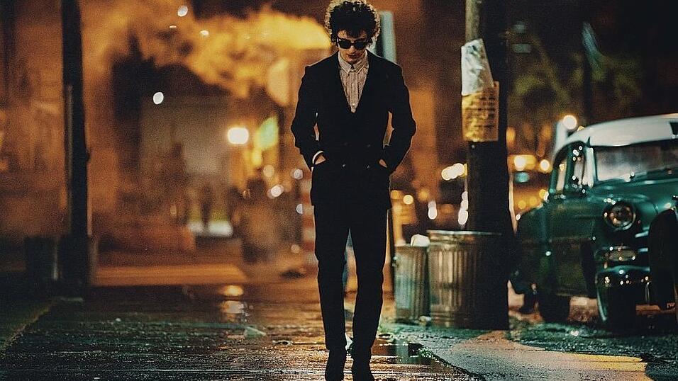 Timothée Chalamet in 'A Complete Unknown'.