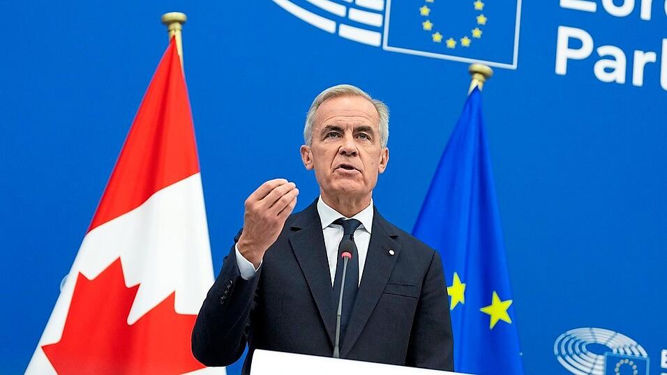 „Europa und Kanada sind jeweils für sich stark. Gemeinsam sind sie noch stärker“, sagt Mark Carney. „Europa und Kanada sind jeweils für sich stark. Gemeinsam sind sie noch stärker“, sagt Mark Carney.