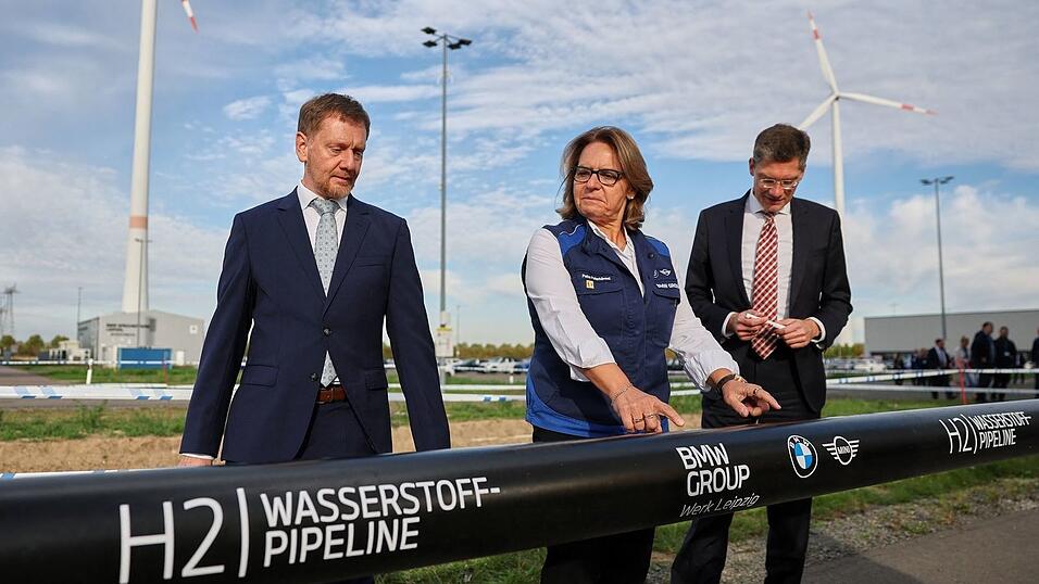 BMW schlie&szlig;t das Leipziger Werk an das Wasserstoff-Kernnetz an.