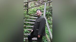 Der 21-j&auml;hrige Thomas Bullway Fischer war schon fr&uuml;her mit seinem Onkel Johann Fischer - dem vorherigen Felsenw&auml;chter - am Naturdenkmal unterwegs.