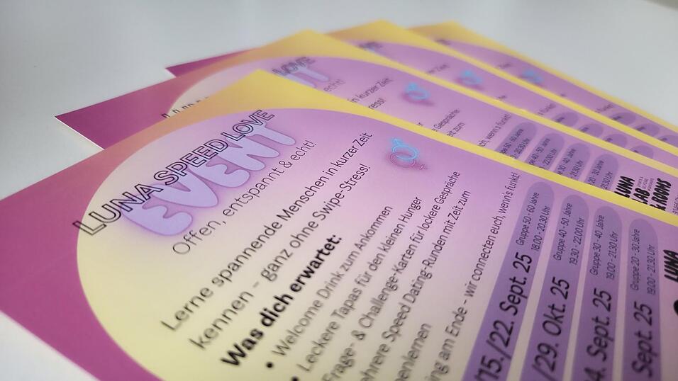 Im September und Oktober k&ouml;nnen sich Singles zum Speed-Dating bei &bdquo;Luna Lab & Rooms&ldquo; anmelden.