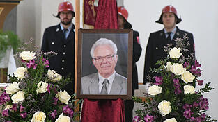 Mit einem Bild war Josef Billinger in der Stadtpfarrkirche gegenwärtig.