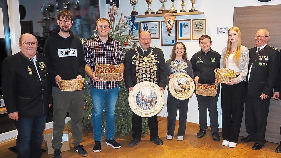 Der H&ouml;hepunkt des Abends: die Proklamation der Sch&uuml;tzenk&ouml;nige.