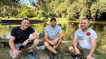 Die drei vom Amt f&uuml;r Stadtgr&uuml;n: Anton K&ouml;stelmeier, Peter Matthias und Florian Bacher (von links).