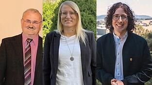 Hans Wühr (FW), Martina Meiler (FW, ehemals SPD), Dennis Schötz (SPD)