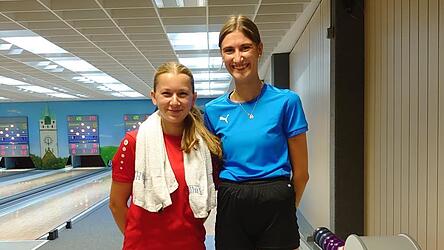 Julia Kantsperger (l.) und Sonja Gahr erreichten den achten Platz bei der Bayerischen Meisterschaft Tandem alt.
